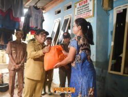 Tinjau Warga di Desa Sukajaya Lempasing, Pj Gubernur Lampung Bersama Sekda Pesawaran Rumuskan Antisipasi Bencana Banjir