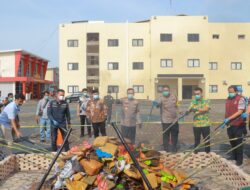 POLRES LAMPUNG SELATAN UNGKAP 23 KASUS NARKOBA DAN MUSNAHKAN BARANG BUKTI SENILAI Rp54,8 MILIAR