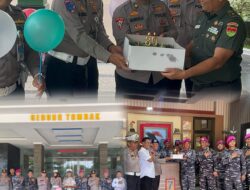 Sinergi TNI–Polri, Polres Pesawaran dan Jajaran Polsek Warnai HUT TNI ke-80 dengan Kejutan Penuh Makna